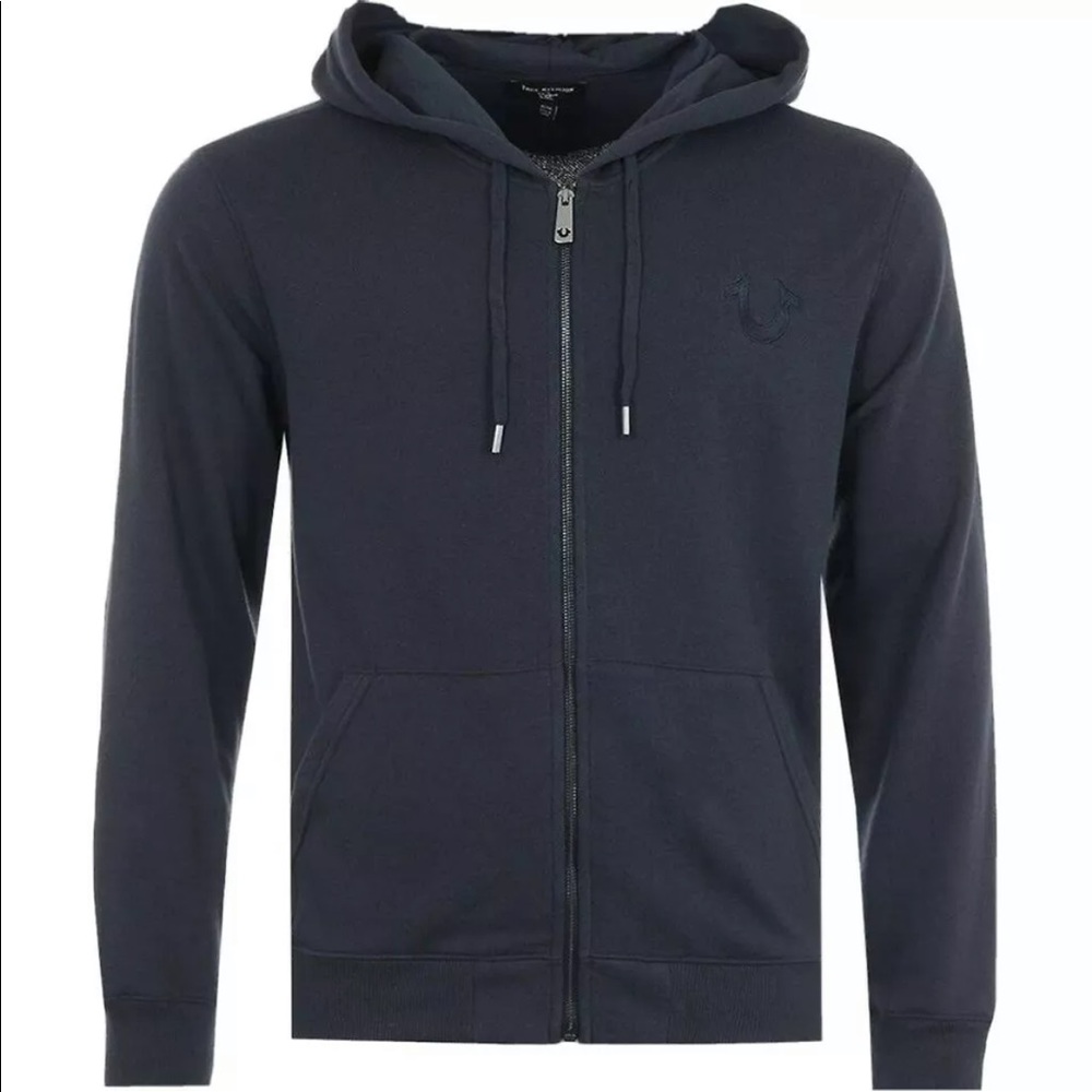 True religion men’s full zipped hoodie